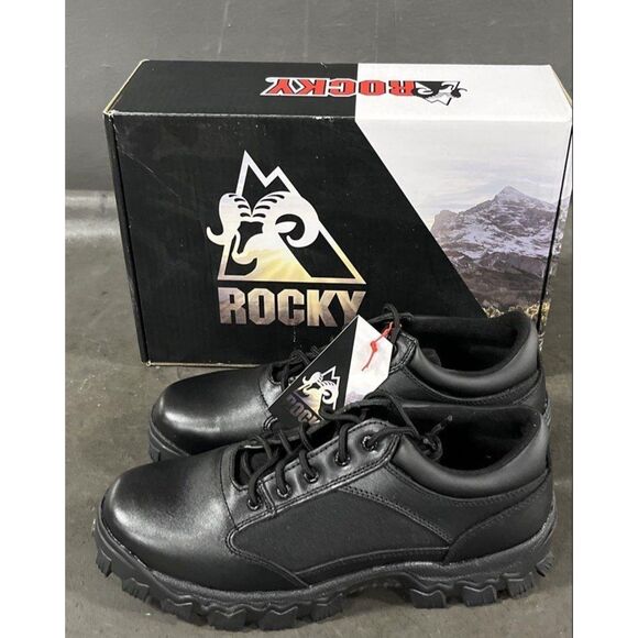 Rocky Alphaforce Fq0002168 Black Men\'s Duty Oxford Work Shoes Size 12 main image 2